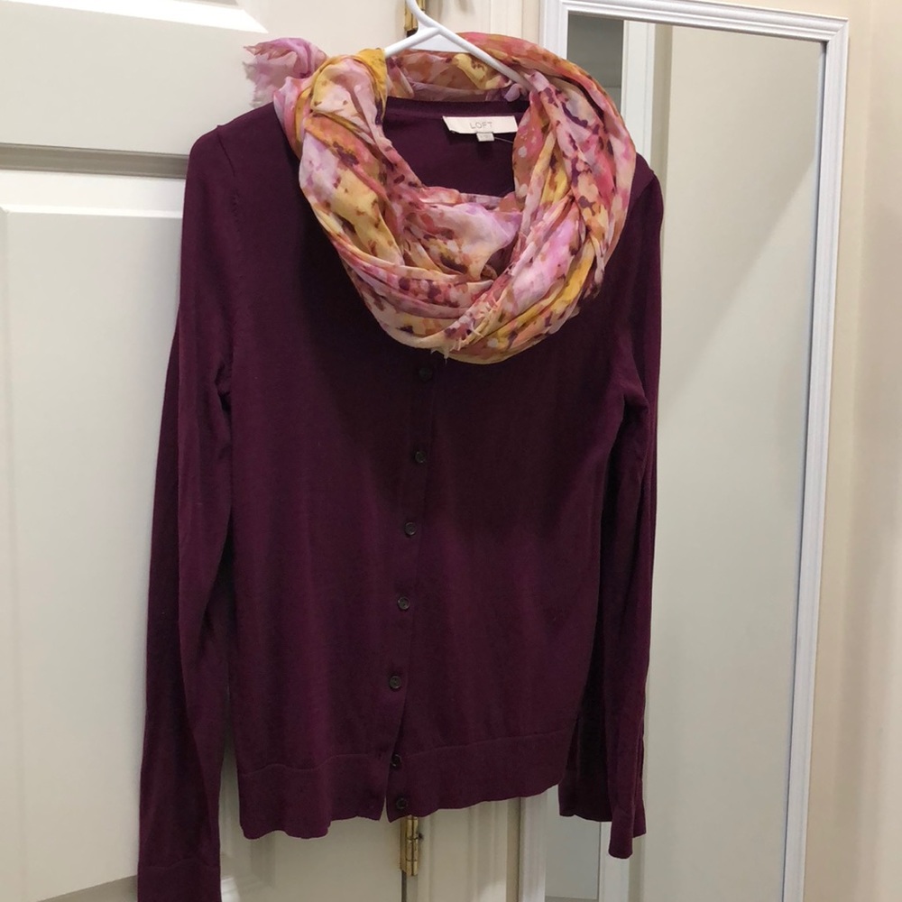 Plum Loft cotton cardigan